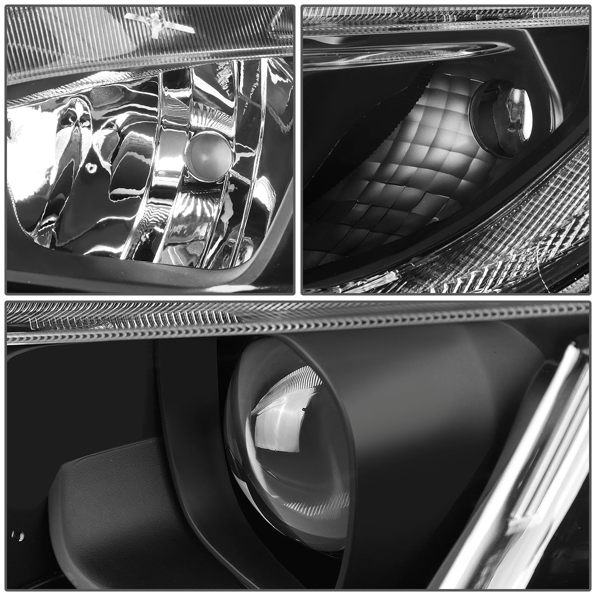 FAROS 16-18 HONDA CIVIC - H11 LOW BEAM / 9005 HIGH BEAM - BLACK HOUSING / CLEAR CORNER