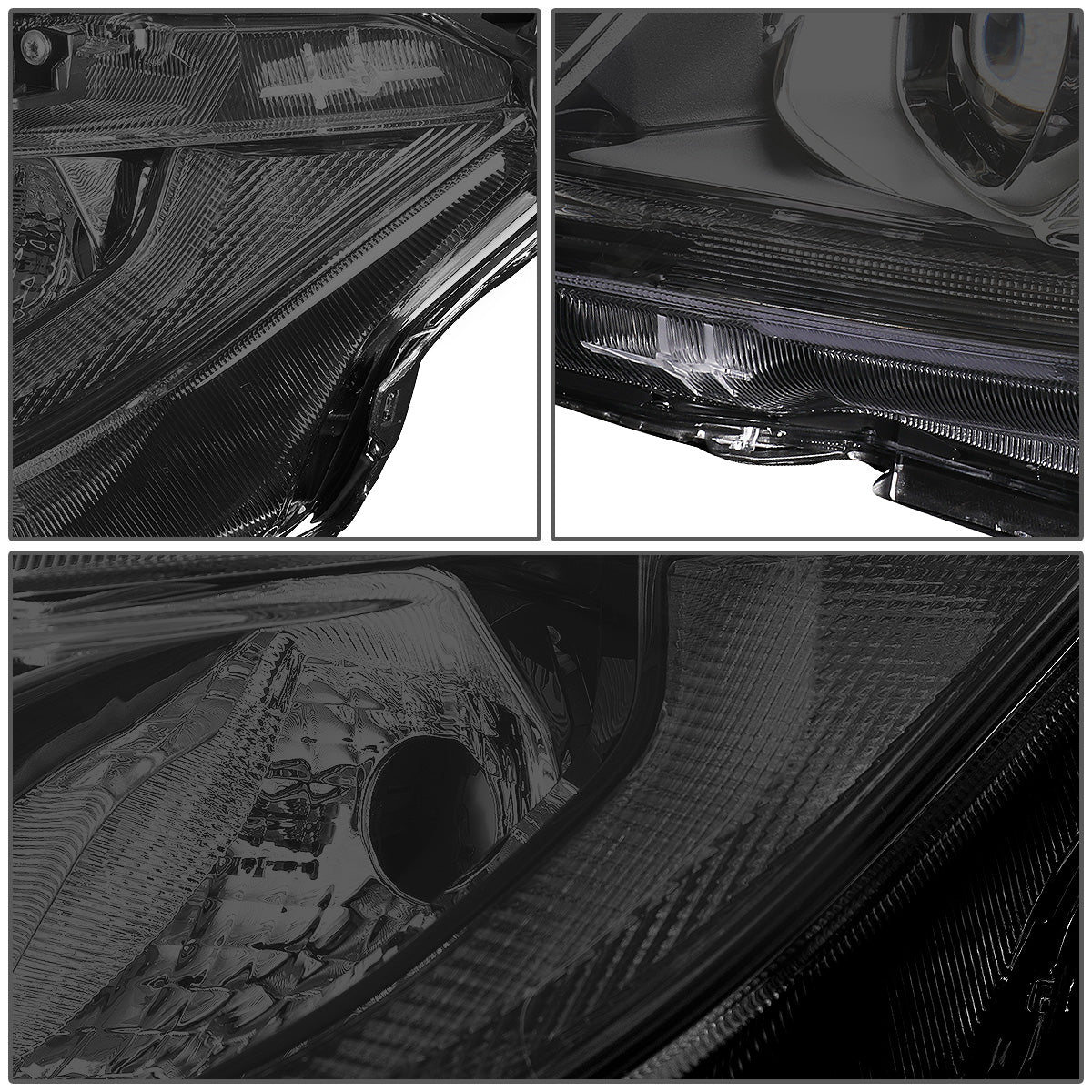 FAROS 16-18 HONDA CIVIC - H11 LOW BEAM / 9005 HIGH BEAM - SMOKE HOUSING / CLEAR CORNER