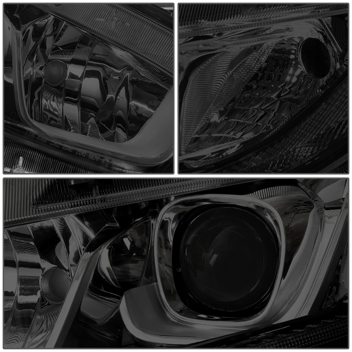 FAROS 16-18 HONDA CIVIC - H11 LOW BEAM / 9005 HIGH BEAM - SMOKE HOUSING / CLEAR CORNER