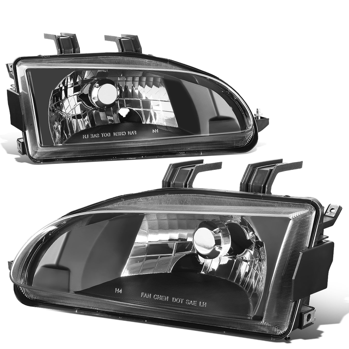 FAROS 92-95 HONDA CIVIC - OE STYLE - H4 HEADLIGHT - BLACK HOUSING