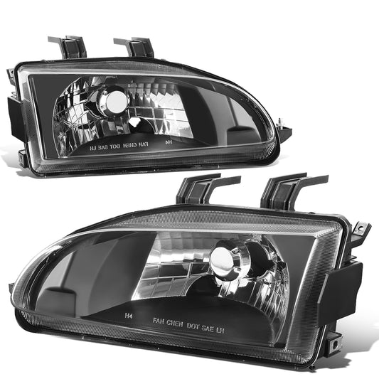 FAROS 92-95 HONDA CIVIC - OE STYLE - H4 HEADLIGHT - BLACK HOUSING