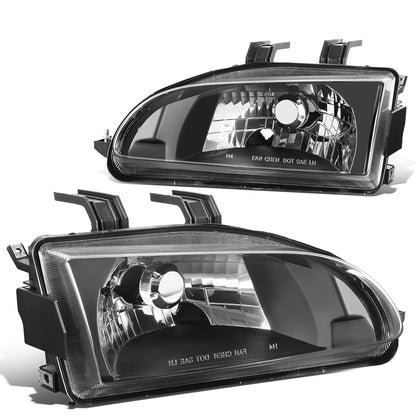 FAROS 92-95 HONDA CIVIC - OE STYLE - H4 HEADLIGHT - BLACK HOUSING