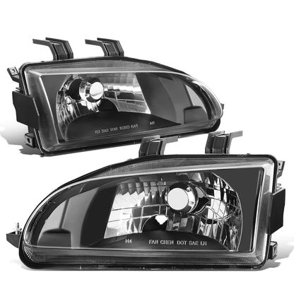 FAROS 92-95 HONDA CIVIC - OE STYLE - H4 HEADLIGHT - BLACK HOUSING