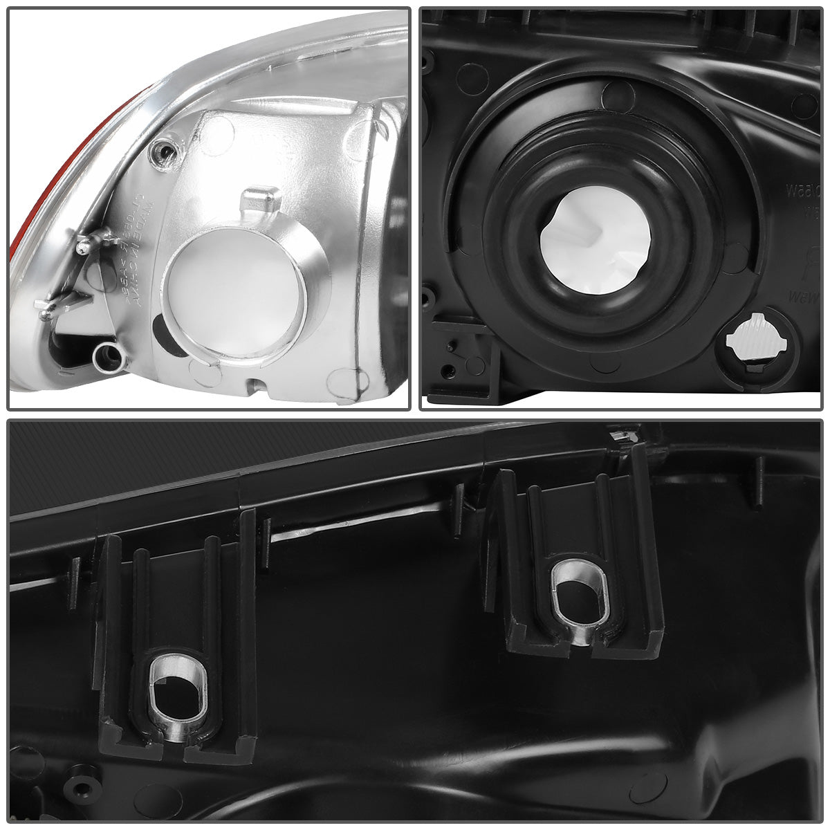 FAROS 92-95 HONDA CIVIC 2/3DR - H4 HEADLIGHT / 3946 SIGNAL - SMOKE HOUSING / CLEAR CORNER