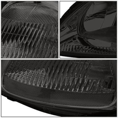 FAROS 96-98 HONDA CIVIC 2/3/4-DOOR - H4 LOW BEAM / HIGH BEAM - SMOKE HOUSING / CLEAR CORNER