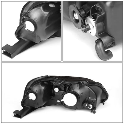 FAROS 99-00 HONDA CIVIC 2/3/4-DOOR - H4 LOW BEAM / HIGH BEAM - SMOKE HOUSING / CLEAR CORNER