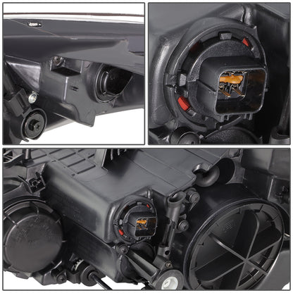 FAROS 11-13 HYUNDAI ELANTRA SEDAN - H7 LOW BEAM / H1 HIGH BEAM - BLACK HOUSING / CLEAR CORNER