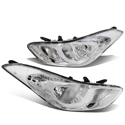 FAROS 11-13 HYUNDAI ELANTRA SEDAN - H7 LOW BEAM / H1 HIGH BEAM - CHROME HOUSING / CLEAR CORNER