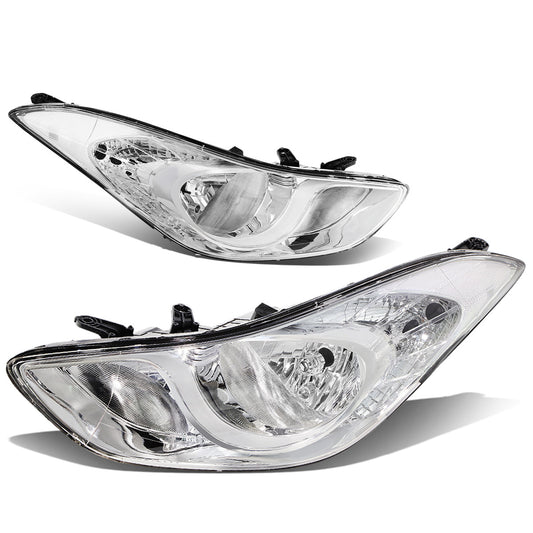 FAROS 11-13 HYUNDAI ELANTRA SEDAN - H7 LOW BEAM / H1 HIGH BEAM - CHROME HOUSING / CLEAR CORNER