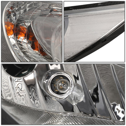 FAROS 11-14 HYUNDAI SONATA 4-DOOR - PROJECTOR - H7 LOW BEAM / HIGH BEAM - CHROME HOUSING / CLEAR CORNER