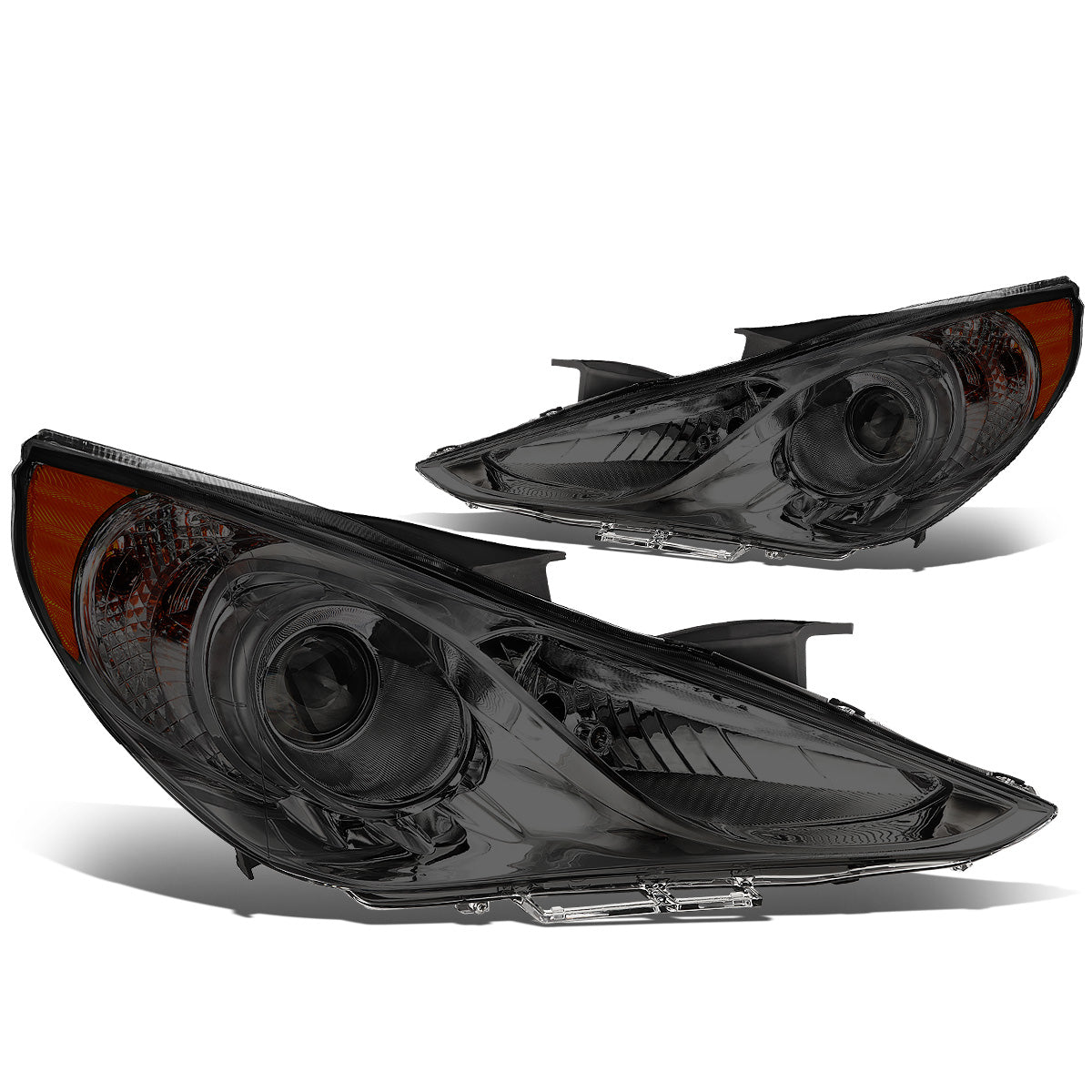 FAROS 11-14 HYUNDAI SONATA 4-DOOR - PROJECTOR - H7 LOW BEAM / HIGH BEAM - SMOKE HOUSING / AMBER CORNER