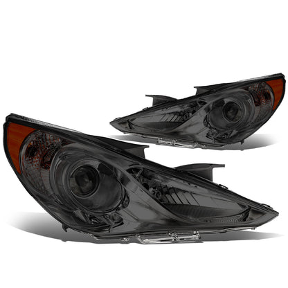 FAROS 11-14 HYUNDAI SONATA 4-DOOR - PROJECTOR - H7 LOW BEAM / HIGH BEAM - SMOKE HOUSING / AMBER CORNER
