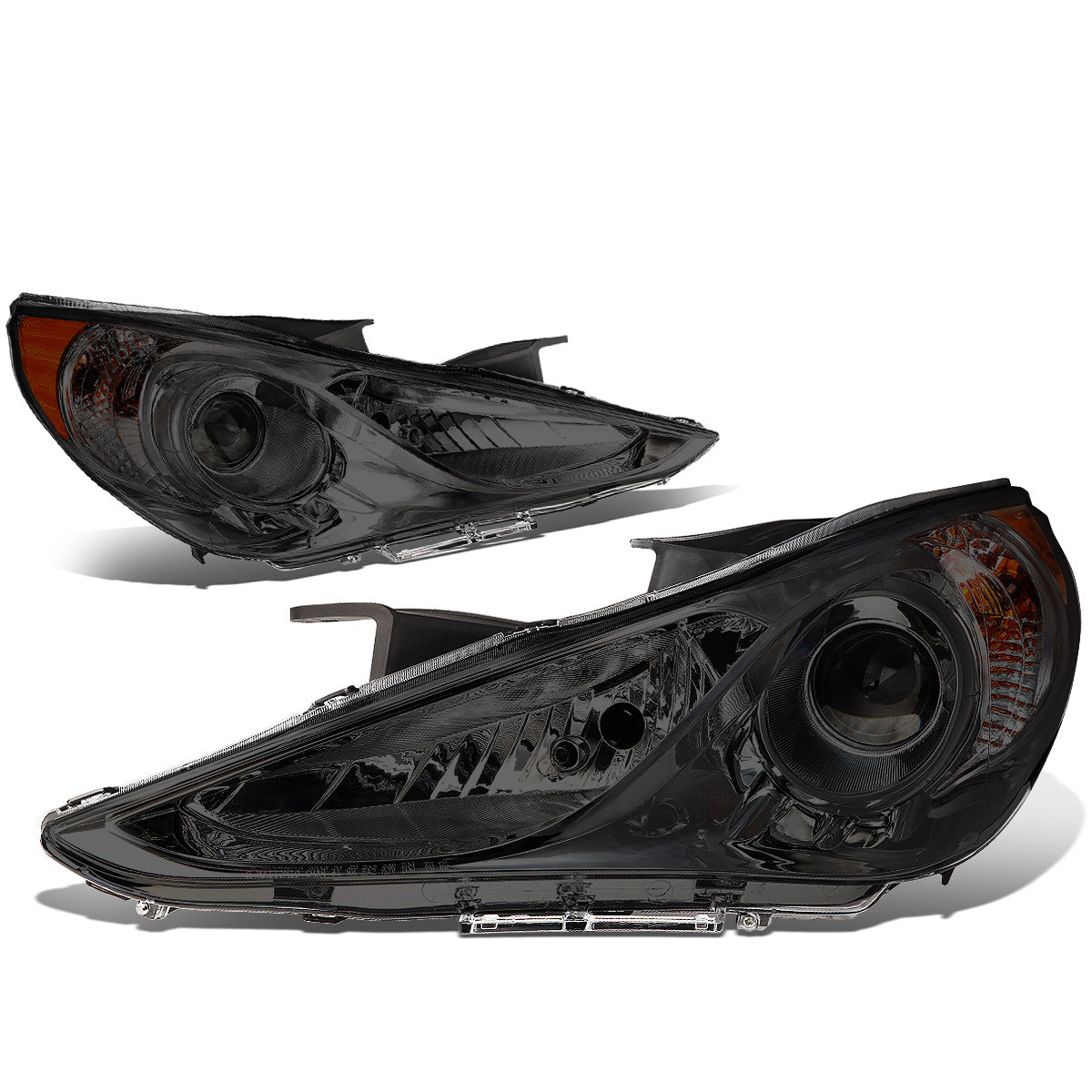 FAROS 11-14 HYUNDAI SONATA 4-DOOR - PROJECTOR - H7 LOW BEAM / HIGH BEAM - SMOKE HOUSING / AMBER CORNER