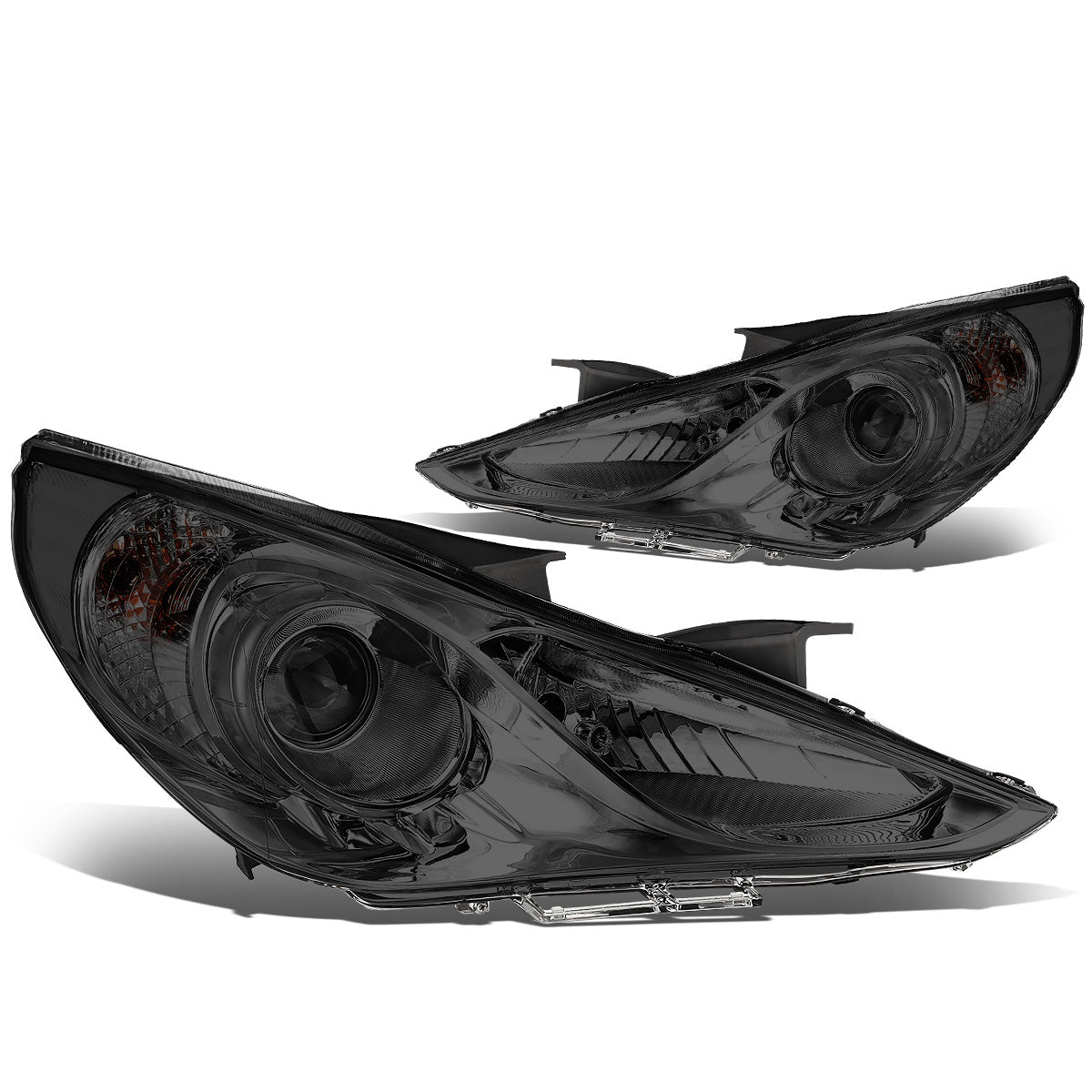 FAROS 11-14 HYUNDAI SONATA 4-DOOR - PROJECTOR - H7 LOW BEAM / HIGH BEAM - SMOKE HOUSING / CLEAR CORNER
