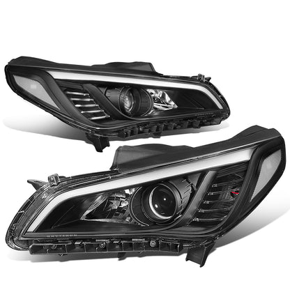FAROS 15-17 HYUNDAI SONATA - FITS MODELS WITH HALOGEN HEADLIGHTS - PROJECTOR LOW BEAM - 9005 HIGH / H7 LOW BEAM - BLACK HOUSING / CLEAR CORNER