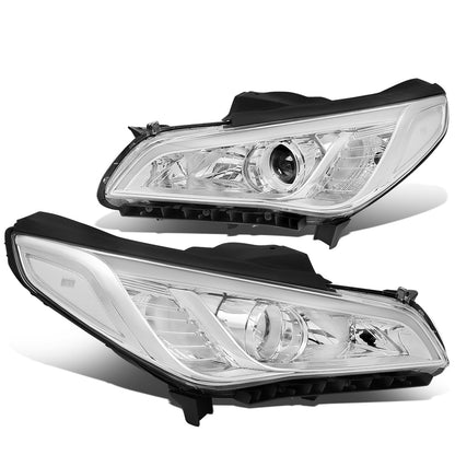 FAROS 15-17 HYUNDAI SONATA - FITS MODELS WITH HALOGEN HEADLIGHTS - PROJECTOR LOW BEAM - 9005 HIGH / H7 LOW BEAM - CHROME HOUSING / CLEAR CORNER