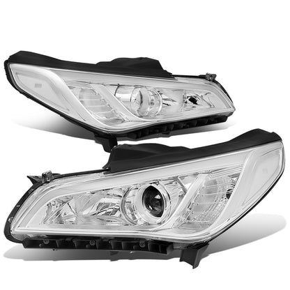 FAROS 15-17 HYUNDAI SONATA - FITS MODELS WITH HALOGEN HEADLIGHTS - PROJECTOR LOW BEAM - 9005 HIGH / H7 LOW BEAM - CHROME HOUSING / CLEAR CORNER