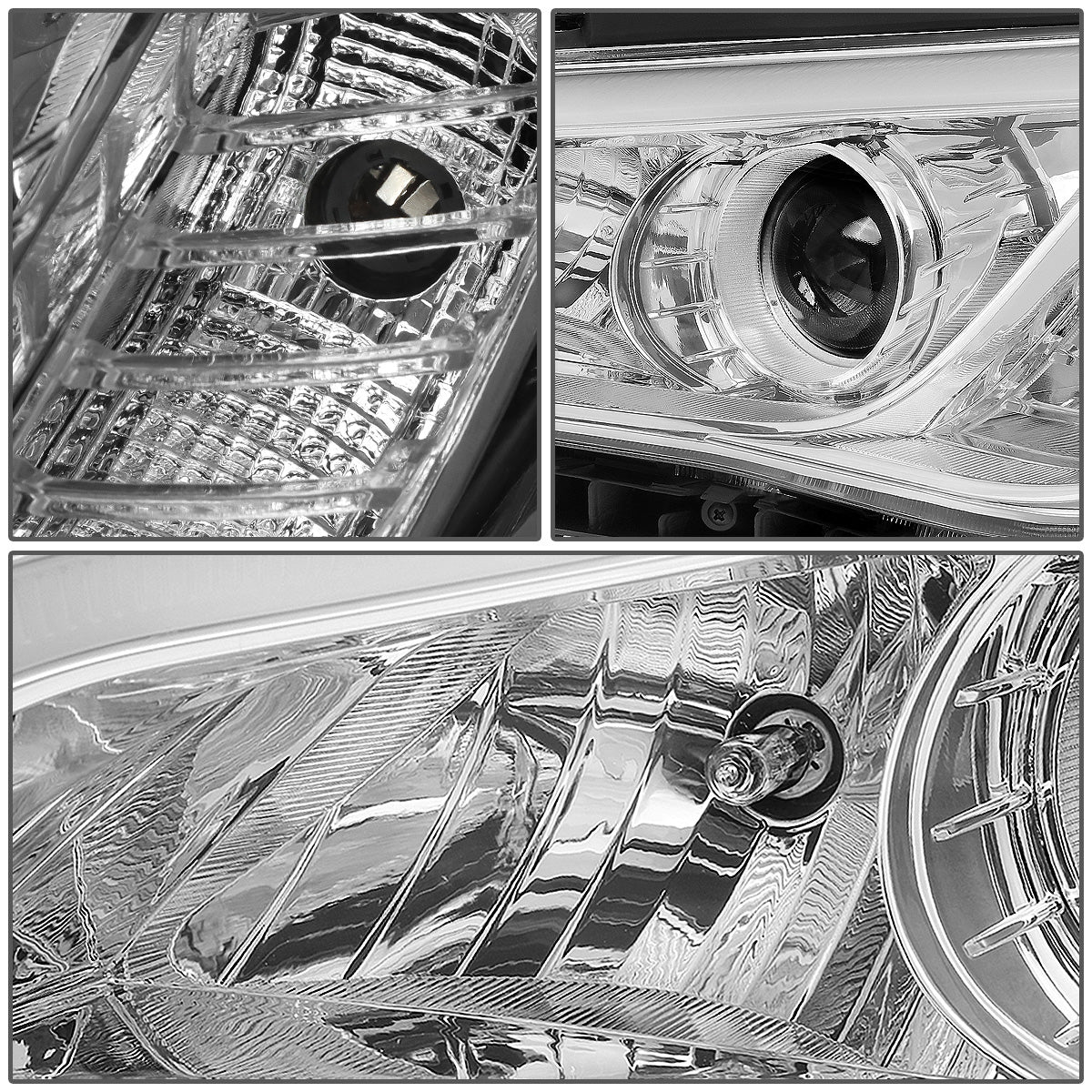 FAROS 15-17 HYUNDAI SONATA - FITS MODELS WITH HALOGEN HEADLIGHTS - PROJECTOR LOW BEAM - 9005 HIGH / H7 LOW BEAM - CHROME HOUSING / CLEAR CORNER