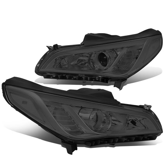 FAROS 15-17 HYUNDAI SONATA - FITS MODELS WITH HALOGEN HEADLIGHTS - PROJECTOR LOW BEAM - 9005 HIGH / H7 LOW BEAM - SMOKE HOUSING / CLEAR CORNER