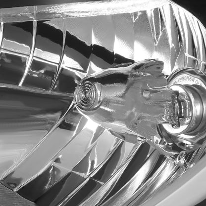 FAROS 12-14 HYUNDAI ACCENT - FITS NON PROJECTOR HEADLIGHT MODELS ONLY - H4 LOW / HIGH BEAM - CHROME HOUSING / AMBER CORNER