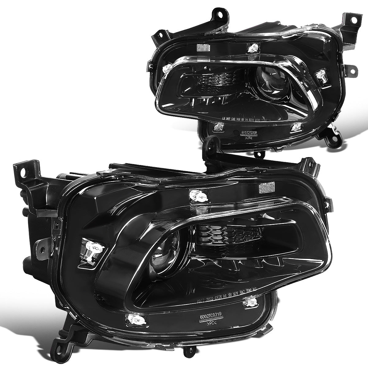 FAROS 14-18 JEEP GRAND CHEROKEE - 9012 HIR LOW BEAM / HIGH BEAM - BLACK HOUSING / CLEAR CORNER