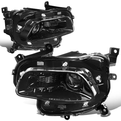 FAROS 14-18 JEEP GRAND CHEROKEE - 9012 HIR LOW BEAM / HIGH BEAM - BLACK HOUSING / CLEAR CORNER