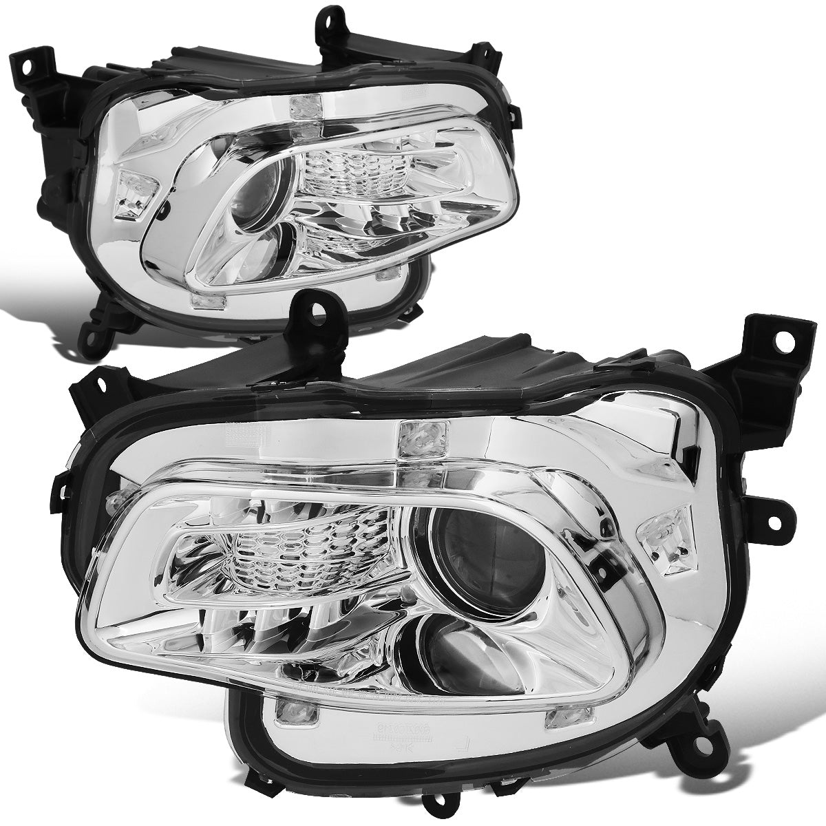 FAROS 14-18 JEEP GRAND CHEROKEE - 9012 HIR LOW BEAM / HIGH BEAM - CHROME HOUSING / CLEAR CORNER