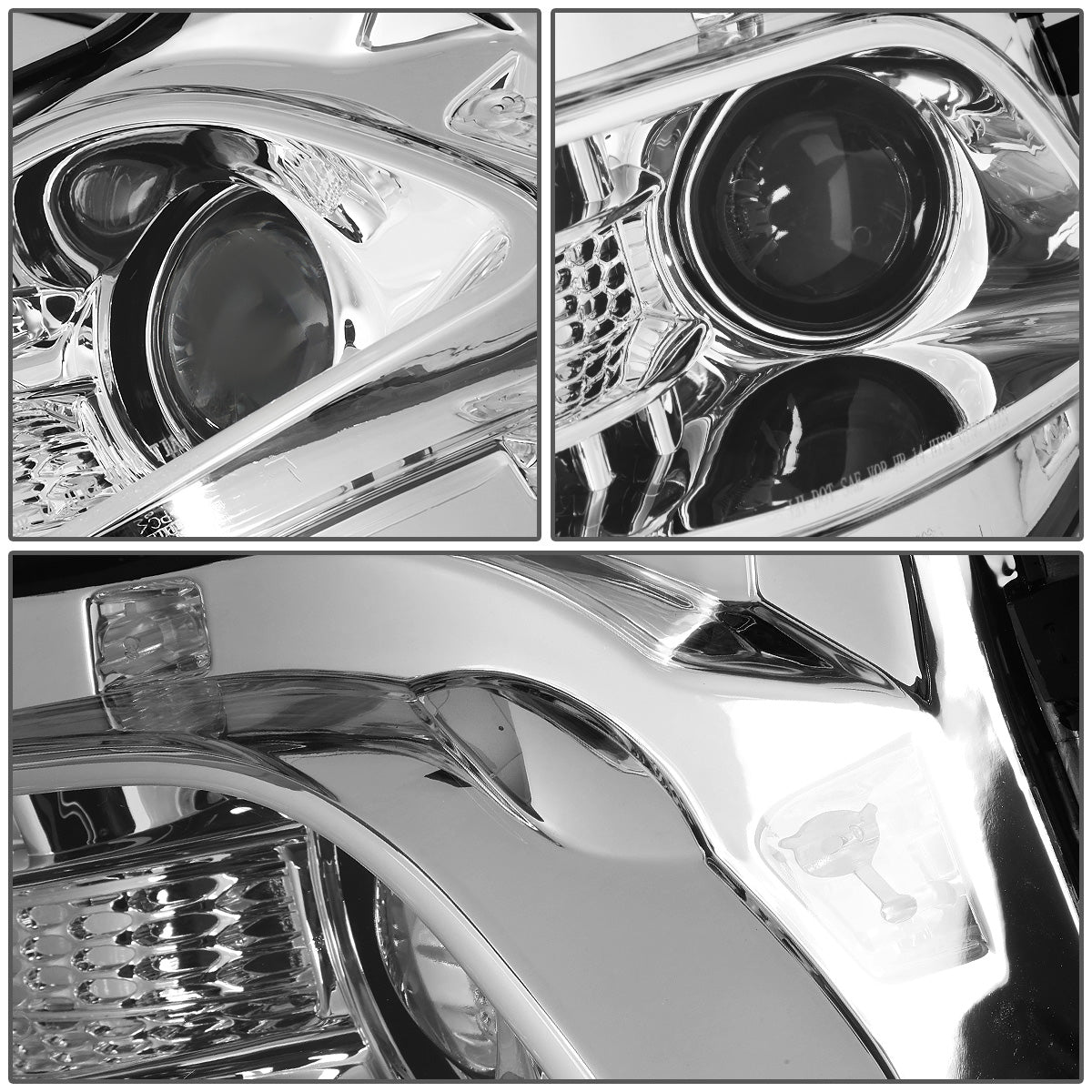 FAROS 14-18 JEEP GRAND CHEROKEE - 9012 HIR LOW BEAM / HIGH BEAM - CHROME HOUSING / CLEAR CORNER