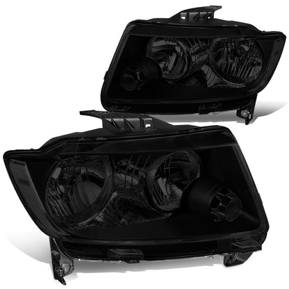 FAROS 11-13 JEEP GRAND CHEROKEE - H11 LOW BEAM / 9005 HIGH BEAM - BLACK HOUSING / CLEAR CORNER / SMOKE LENS