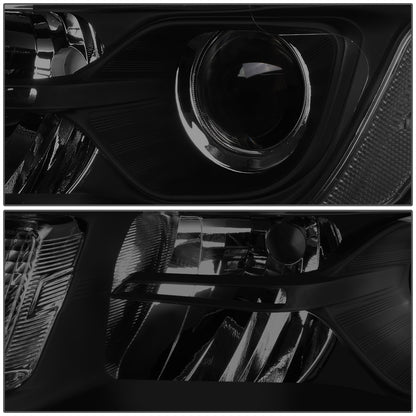FAROS 14-16 JEEP GRAND CHEROKEE PRE FACELIFT - FITS MODELS WITH HALOGEN HEADLIGHTS ONLY - H1 LOW BEAM / 9005 HIGH BEAM - BLACK HOUSING / CLEAR CORNER / SMOKE LENS