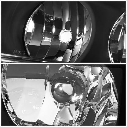 FAROS 99-04 JEEP GRAND CHEROKEE 4-DOOR - 9006 LOW BEAM / 9005 HIGH BEAM - BLACK HOUSING / AMBER CORNER