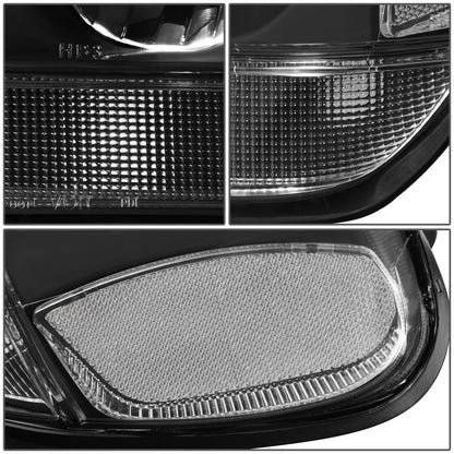 FAROS 99-04 JEEP GRAND CHEROKEE 4-DOOR - 9006 LOW BEAM / 9005 HIGH BEAM - BLACK HOUSING / CLEAR CORNER