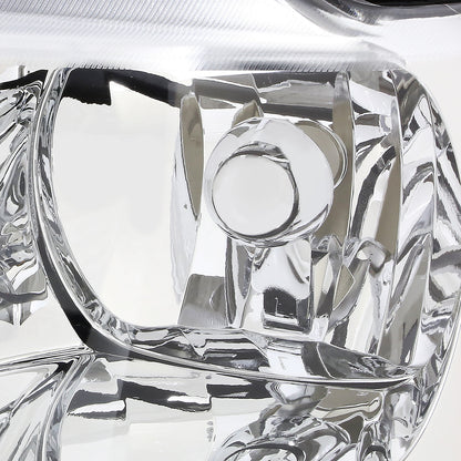 FAROS 99-04 JEEP GRAND CHEROKEE 4-DOOR - 9006 LOW BEAM / 9005 HIGH BEAM - CHROME HOUSING / AMBER CORNER