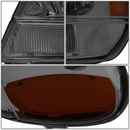 FAROS 99-04 JEEP GRAND CHEROKEE 4-DOOR - 9006 LOW BEAM / 9005 HIGH BEAM - SMOKE HOUSING / AMBER CORNER