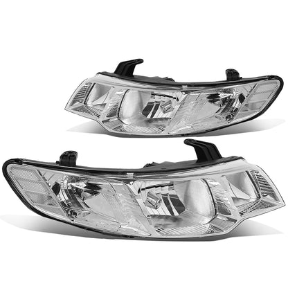 FAROS 10-13 KIA FORTE - H7 LOW BEAM / H1 HIGH BEAM - CHROME HOUSING / CLEAR CORNER