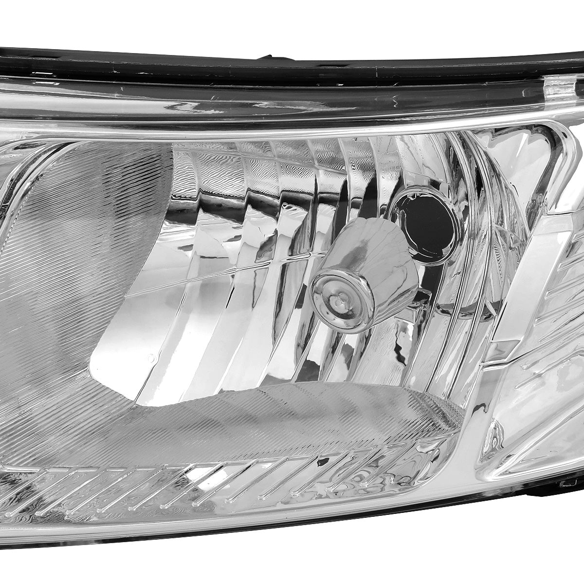 FAROS 10-13 KIA FORTE - H7 LOW BEAM / H1 HIGH BEAM - CHROME HOUSING / CLEAR CORNER