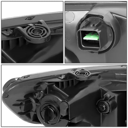 FAROS 10-13 KIA FORTE - H7 LOW BEAM / H1 HIGH BEAM - CHROME HOUSING / CLEAR CORNER