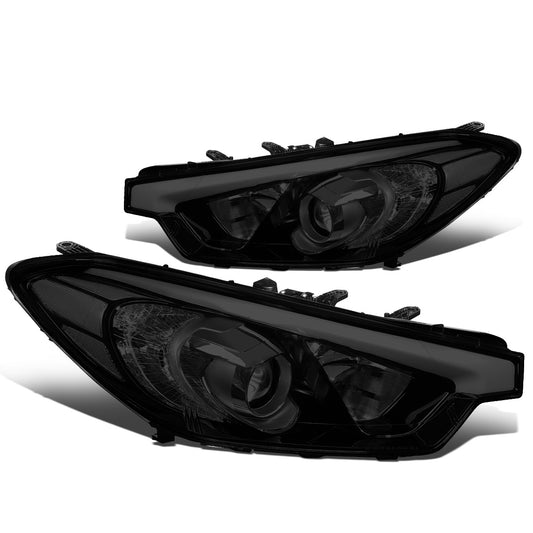 FAROS 14-16 KIA FORTE, FORTE KOUP, FORTE 5 - FITS HALOGEN MODELS W/O LED DRL ONLY - PROJECTOR LOW BEAM - H1 HIGH / H7 LOW / 2357A SIGNAL - SMOKE HOUSING / CLEAR CORNER