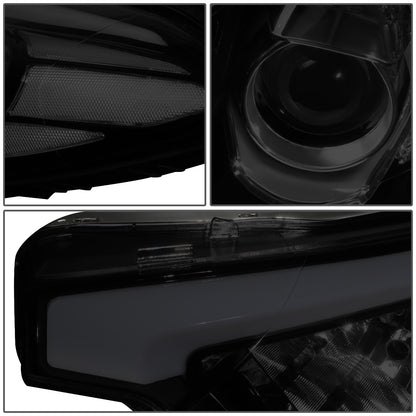 FAROS 14-16 KIA FORTE, FORTE KOUP, FORTE 5 - FITS HALOGEN MODELS W/O LED DRL ONLY - PROJECTOR LOW BEAM - H1 HIGH / H7 LOW / 2357A SIGNAL - SMOKE HOUSING / CLEAR CORNER
