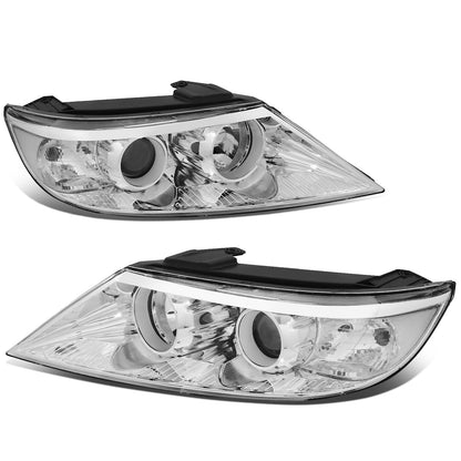 FAROS 11-13 KIA SORENTO - OE STYLE - H11 LOW BEAM / H1 HIGH BEAM / 2357A TURN SIGNAL - CHROME HOUSING / CLEAR CORNER