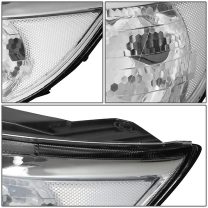 FAROS 11-13 KIA SORENTO - OE STYLE - H11 LOW BEAM / H1 HIGH BEAM / 2357A TURN SIGNAL - CHROME HOUSING / CLEAR CORNER