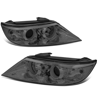 FAROS 11-13 KIA SORENTO - OE STYLE - H11 LOW BEAM / H1 HIGH BEAM / 2357A TURN SIGNAL - CHROME HOUSING / SMOKED LENS / CLEAR CORNER