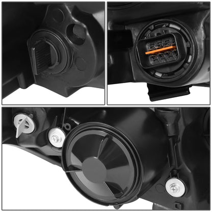 FAROS 11-13 KIA OPTIMA - FITS MODELS W/ FACTORY HALOGEN HEADLIGHTS - OE STYLE - PROJECTOR - H11B LOW BEAM / H1 HIGH BEAM - CHROME HOUSING / CLEAR CORNER