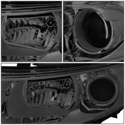 FAROS 11-13 KIA OPTIMA - FITS MODELS W/ FACTORY HALOGEN HEADLIGHTS - OE STYLE - PROJECTOR - H11B LOW BEAM / H1 HIGH BEAM - CHROME HOUSING / SMOKED LENS / CLEAR CORNER