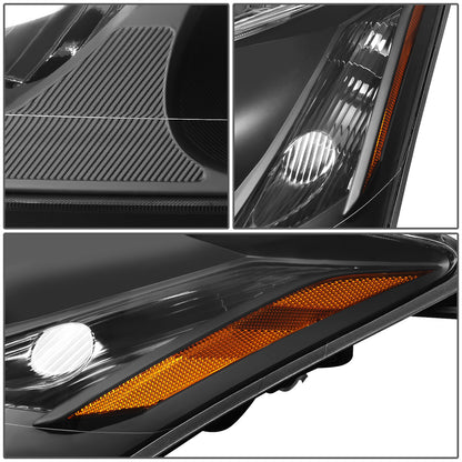 FAROS 07-09 LEXUS ES350 - FITS MODELS W/ FACTORY HALOGEN HEADLIGHTS ONLY - OEM STYLE - H7 LOW BEAM / 9005 HIGH BEAM / 7440A SIGNAL / 168 MARKER - BLACK HOUSING / AMBER CORNER
