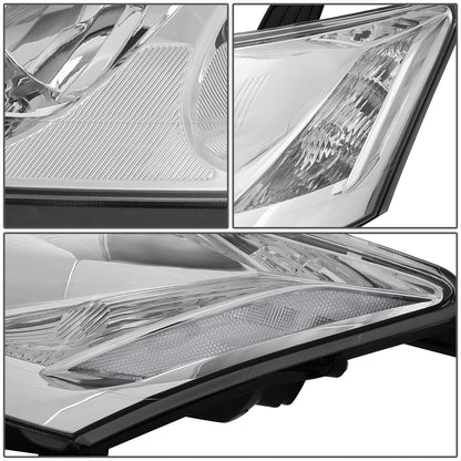 FAROS 07-09 LEXUS ES350 - FITS MODELS W/ FACTORY HALOGEN HEADLIGHTS ONLY - OEM STYLE - H7 LOW BEAM / 9005 HIGH BEAM / 7440A SIGNAL / 168 MARKER - CHROME HOUSING / CLEAR CORNER