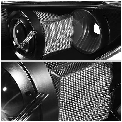 FAROS 04-09 MAZDA 3 SEDAN 4-DOOR - H7 LOW BEAM / 9005 HIGH BEAM - BLACK HOUSING / CLEAR CORNER