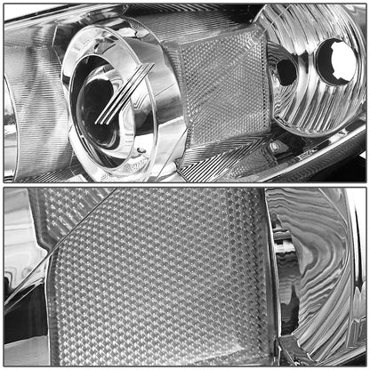 FAROS 04-09 MAZDA 3 SEDAN 4-DOOR - H7 LOW BEAM / 9005 HIGH BEAM - CHROME HOUSING / CLEAR CORNER