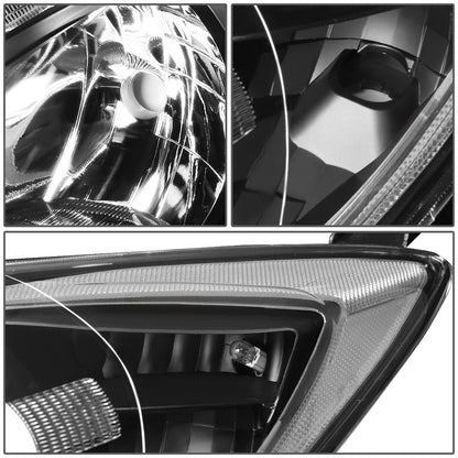 FAROS 10-13 MAZDA 3 4-DOOR - ONLY FITS MODELS WITH HALOGEN HEADLIGHTS - PROJECTOR - H11 LOW BEAM / 9005 HIGH BEAM - BLACK HOUSING / CLEAR CORNER