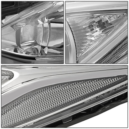 FAROS 14-16 MAZDA 3 4-DOOR - PROJECTOR - H11 LOW BEAM / 9005 HIGH BEAM - CHROME HOUSING / CLEAR CORNER